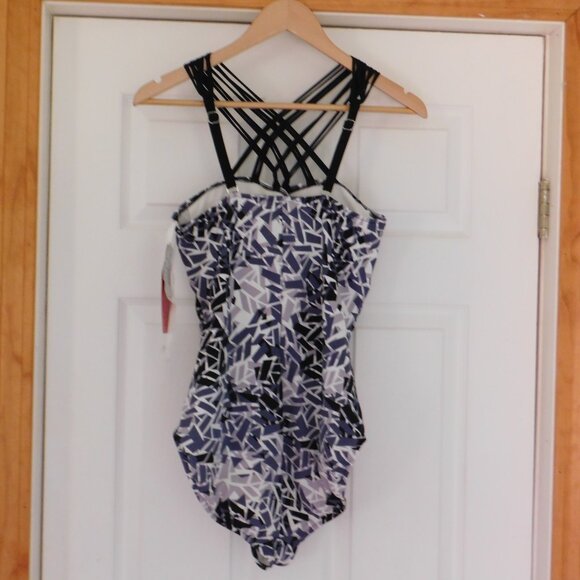 NEW Magicsuit womens Estilo one piece swimsuit Purple Tummy Control Rouching 14 - Picture 3 of 9